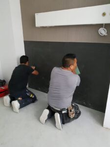 Pavimento ligero de pvc en Clinica Miraflores