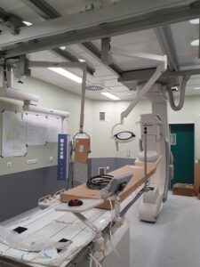 Pavimento conductivo en Clinica Viamed Montecanal