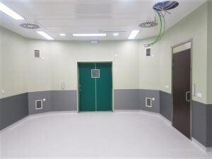 Pavimento conductivo en Clinica Viamed Montecanal