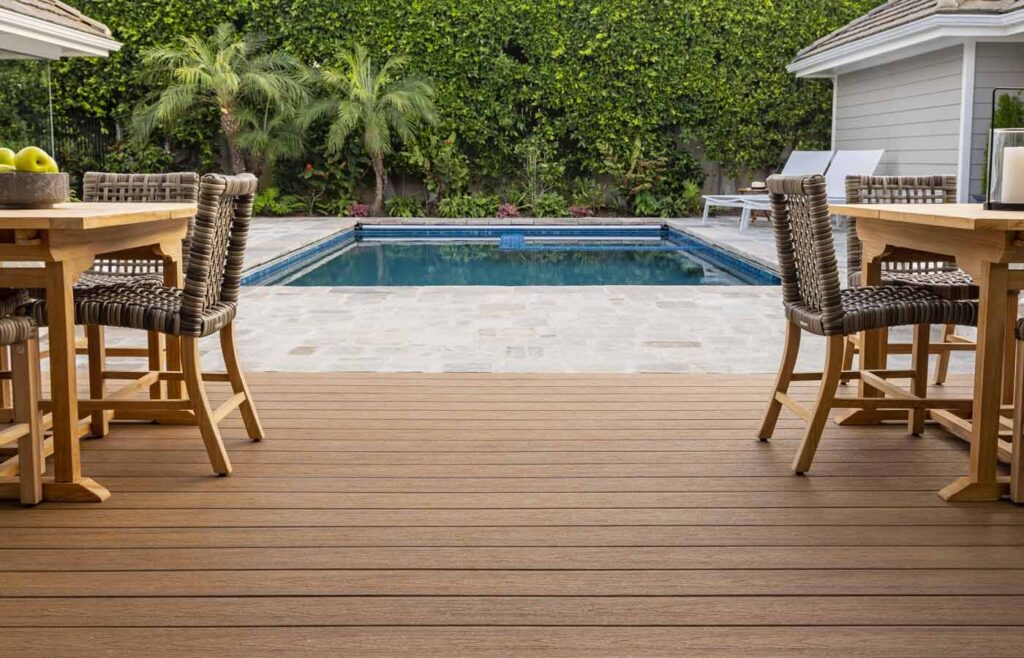 Madera de composite antihumedad para zonas de agua y jardín
