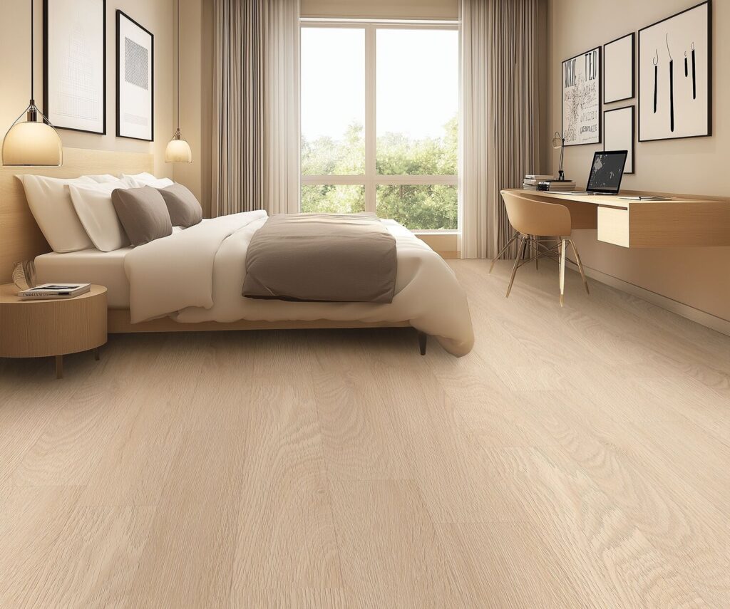 Detalle sistema click fuerte suelo LVT Zaragoza